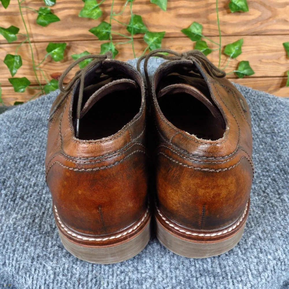 Mephisto Waino Men Casual Derby Shoes Size 10.5 Walking Comfort‎ Brown Leather